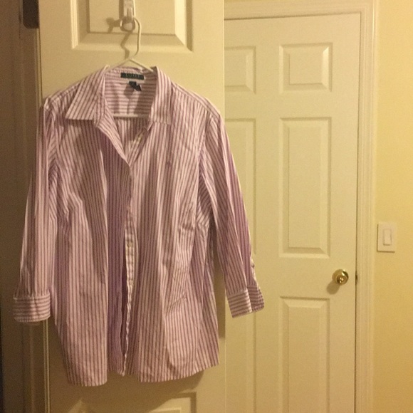 Lauren Ralph Lauren Tops - Ralph Lauren Plus Size Button Down